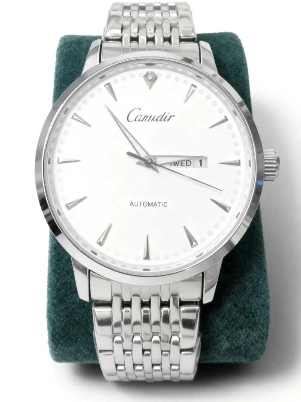 Comudir Men's Stainless Steel Automatic 42mm Date/Week Calendar Watch NIB